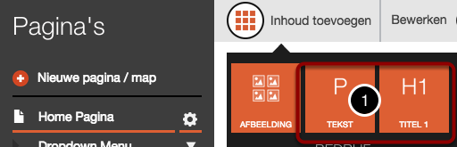 Voeg tekst of titel
toe