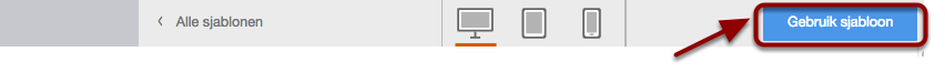 Sjabloon activeren
