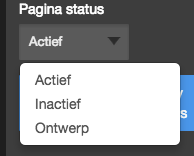 Kies een nieuwe pagina
status