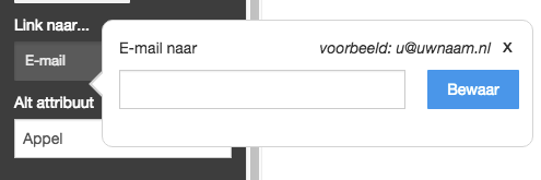 Link naar emailadres
maken