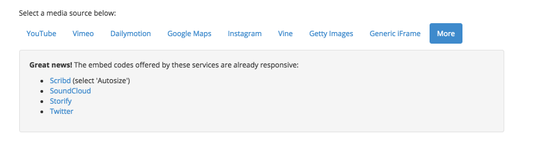 Andere mogelijkheden

