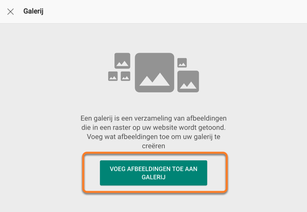 Afbeeldingen aan galerij
toevoegen