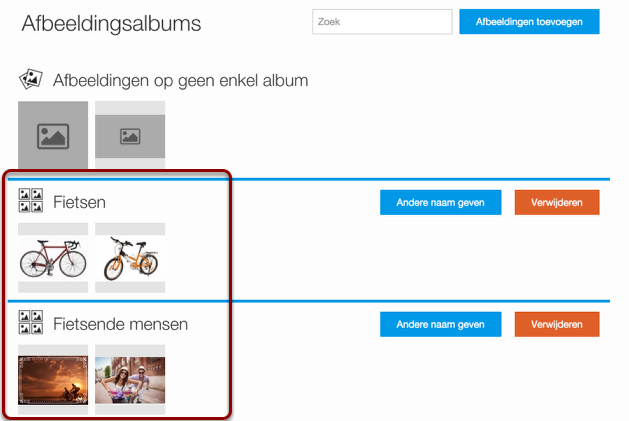 Meerdere albums
toevoegen