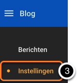 3. Kies
instellingen
