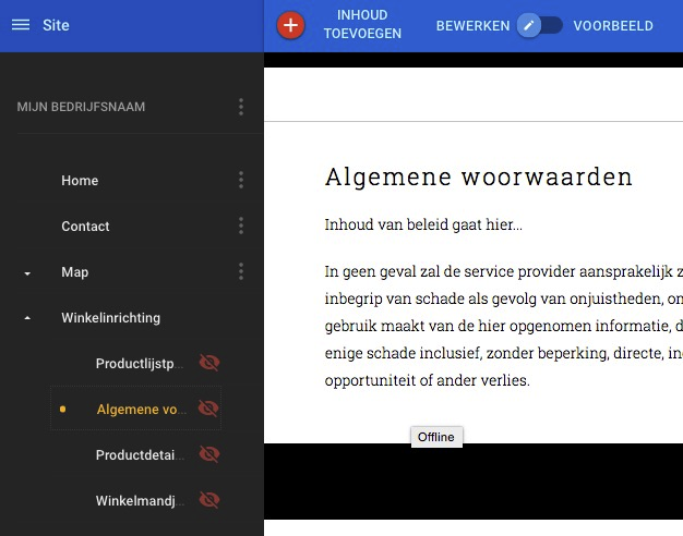 Algemene voorwaarden
toevoegen