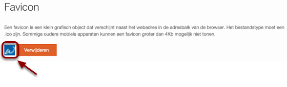 Favicon is
toegevoegd