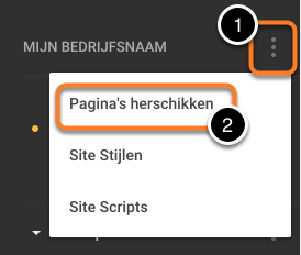 Pagina's
herschikken