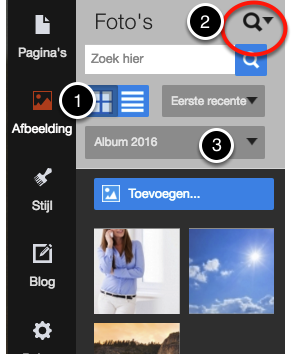 3. Afbeelding uit Album
toevoegen