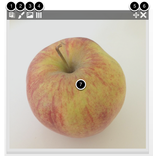 2. Instellingen van een
afbeelding